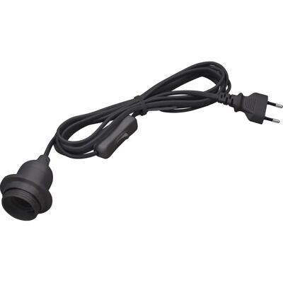 CONMETALL MEISTER G E27 5m schwarz Lampenfassung mit Schalter CONMETALL MEISTER G E27 5m schwarz Lampenfassung mit Schalter