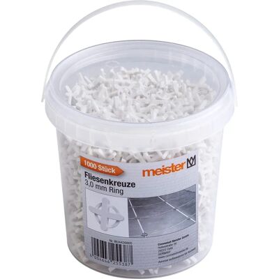 CONMETALL MEISTER G Tegelafstandhouders - 3,0mm, 1200 stuks CONMETALL MEISTER G Tegelafstandhouders - 3,0mm, 1200 stuks