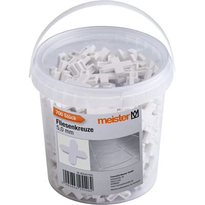 CONMETALL MEISTER G Tegelafstandhouders - 5mm - Wit - 700 stuks CONMETALL MEISTER G Tegelafstandhouders - 5mm - Wit - 700 stuks