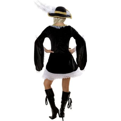 buttinette Musketier Kostüm für Damen, schwarz - Gr. 32/34 buttinette Musketier Kostüm für Damen, schwarz - Gr. 32/34