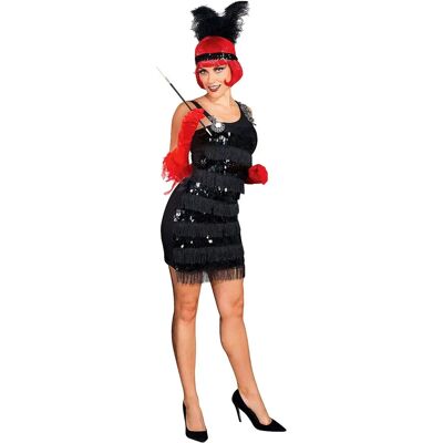 buttinette Charleston Kleid Peppy, schwarz - Gr. 40/42 - unisex buttinette Charleston Kleid Peppy, schwarz - Gr. 40/42 - unisex