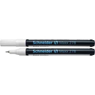 Schneider Maxx 278 Marker - Ronde Tip 0,8mm Wit Schneider Maxx 278 Marker - Ronde Tip 0,8mm Wit