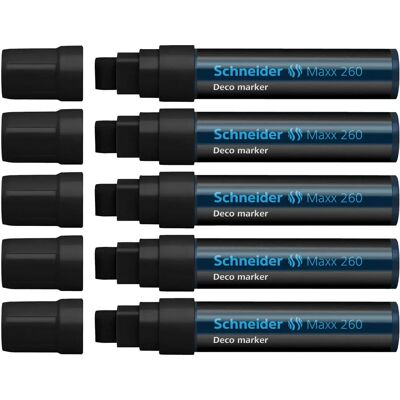 Schneider Maxx 260 Kreidemarker - Glas, Whiteboard, Schwarz Schneider Maxx 260 Kreidemarker - Glas, Whiteboard, Schwarz