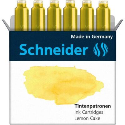 Schneider - Pastel - Żółty - 6 kartridży tuszu Schneider - Pastel - Żółty - 6 kartridży tuszu