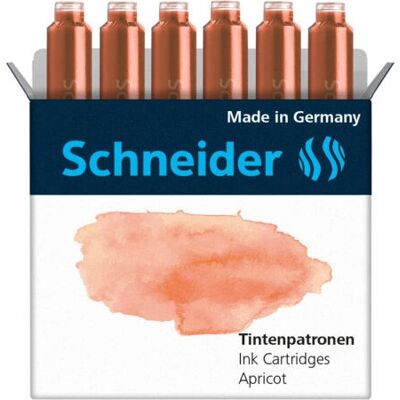 Tusz Pastel Schneider - 6 sztuk - Pomarańczowy Tusz Pastel Schneider - 6 sztuk - Pomarańczowy