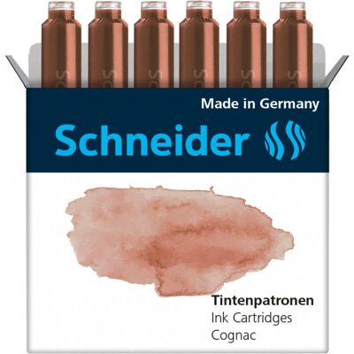 Schneider - Pastel Cartridges - Cognac - 6pc - Ink cartridge Schneider - Pastel Cartridges - Cognac - 6pc - Ink cartridge