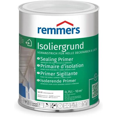Primer bois Remmers - À base d'eau, Blanc (RAL 9016) - Intérieur/Extérieur - 0,75L - Publicité Primer bois Remmers - À base d'eau, Blanc (RAL 9016) - Intérieur/Extérieur - 0,75L - Publicité