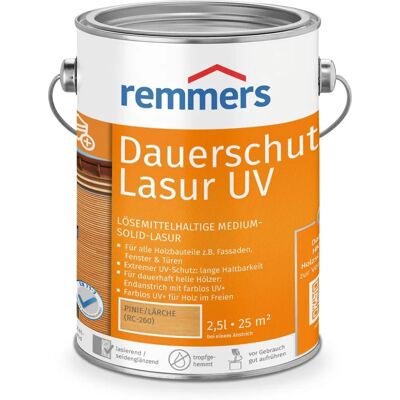 Remmers Dauerschutz-Lasur UV - Pinie/Érable - 2,5 l - Laque pour bois - Publicité Remmers Dauerschutz-Lasur UV - Pinie/Érable - 2,5 l - Laque pour bois - Publicité