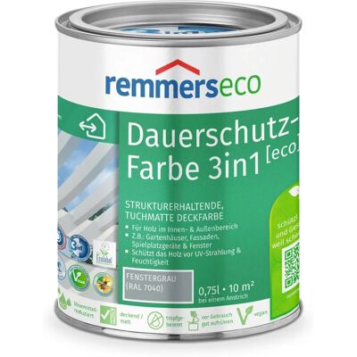 Remmers Eco Öl-Farbe - fenstergrau (RAL 7040) - 0,75 l - Farbe Remmers Eco Öl-Farbe - fenstergrau (RAL 7040) - 0,75 l - Farbe