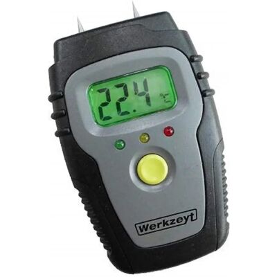 Werkzeyt B29820 Digitaal vochtmeter voor hout en bouwmaterialen Werkzeyt B29820 Digitaal vochtmeter voor hout en bouwmaterialen