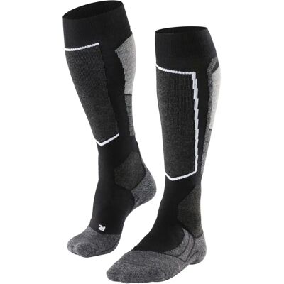 Calze da Sci FALKE SK2 Donna - Nero/Grigio - Protezione Sportiva Calze da Sci FALKE SK2 Donna - Nero/Grigio - Protezione Sportiva