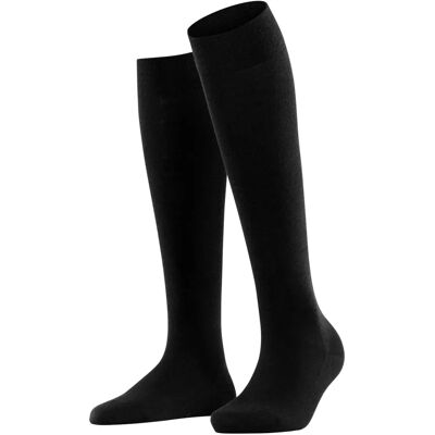 Falke Softmerino Meias Altas Femininas (47438) - preto Falke Softmerino Meias Altas Femininas (47438) - preto