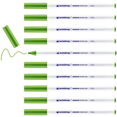 Marqueurs textiles Edding Vert Clair - Pack de 10 - Publicité Marqueurs textiles Edding Vert Clair - Pack de 10 - Publicité