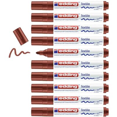 Edding 4500 Textile Marker Brown - Textile Marker Edding 4500 Textile Marker Brown - Textile Marker