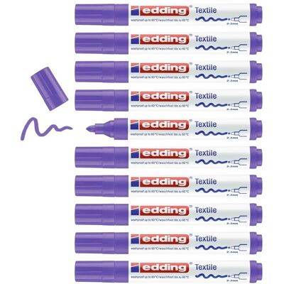 Edding 4500 Textilpennor Set - Neonfärger Edding 4500 Textilpennor Set - Neonfärger