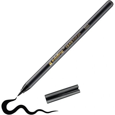 Edding 1340 Stylo Pinceau Noir - Pack de 10 Edding 1340 Stylo Pinceau Noir - Pack de 10