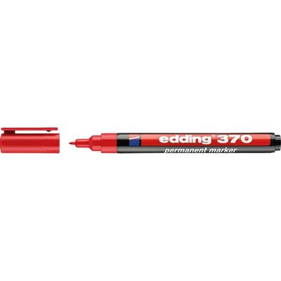 Marqueur Edding 370 - 1mm Rouge Résistant à l'eau Marqueur Edding 370 - 1mm Rouge Résistant à l'eau