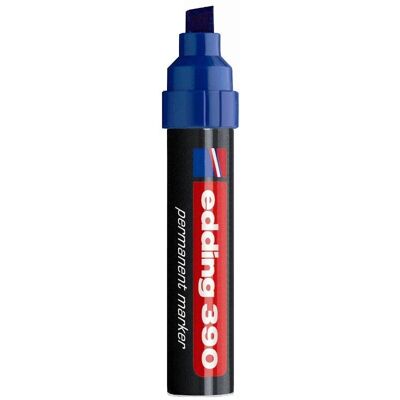Edding 390 Marker Permanentny - Niebieski - Szeroki 4-12mm - Marker Edding 390 Marker Permanentny - Niebieski - Szeroki 4-12mm - Marker