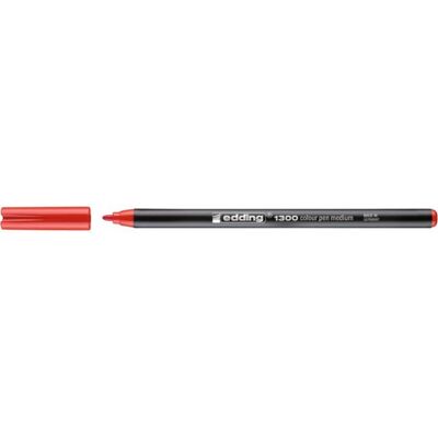 Feutre Edding 1300 - Rouge - Pointe ronde 2mm - Encre à base d'eau - Publicité Feutre Edding 1300 - Rouge - Pointe ronde 2mm - Encre à base d'eau - Publicité