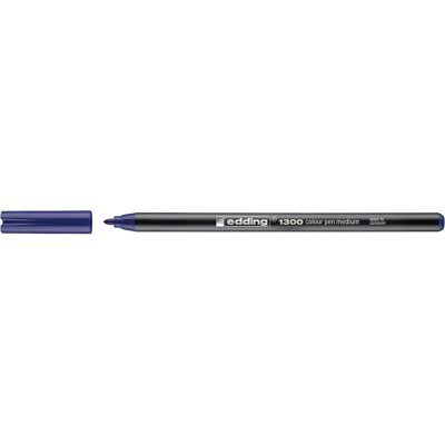 Edding 1300 Wasserbaser Filzstift - Runde 2mm Spitze - Blau - Mittel - Kunstwerkzeug Edding 1300 Wasserbaser Filzstift - Runde 2mm Spitze - Blau - Mittel - Kunstwerkzeug