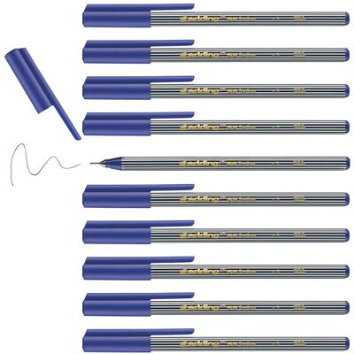 Edding E55 Fineliner - 10 db - Kék Edding E55 Fineliner - 10 db - Kék