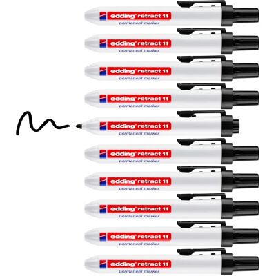Edding 11 Permanentmarker - Schwarz - Rund 1,5-3mm Edding 11 Permanentmarker - Schwarz - Rund 1,5-3mm