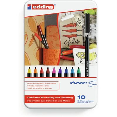 Edding 1300 Kleurpotloodset - Veelkleurig - 10 stuks Edding 1300 Kleurpotloodset - Veelkleurig - 10 stuks