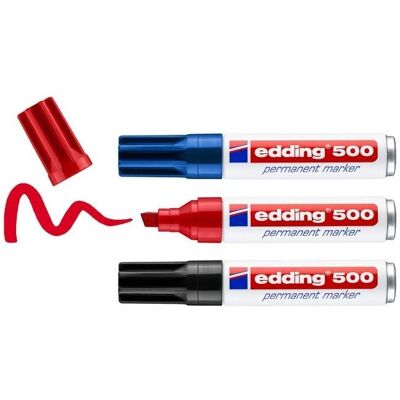 Edding 500 Permanent Marker – Mångsidig, Påfyllbar, 2-7mm Edding 500 Permanent Marker – Mångsidig, Påfyllbar, 2-7mm