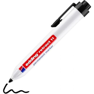 Edding Retract 11 Sort Marker - Markør Edding Retract 11 Sort Marker - Markør