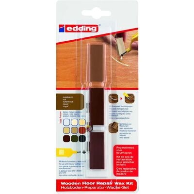 Kit de cera de reparação para pisos de madeira - Noz - Para pisos de madeira Kit de cera de reparação para pisos de madeira - Noz - Para pisos de madeira