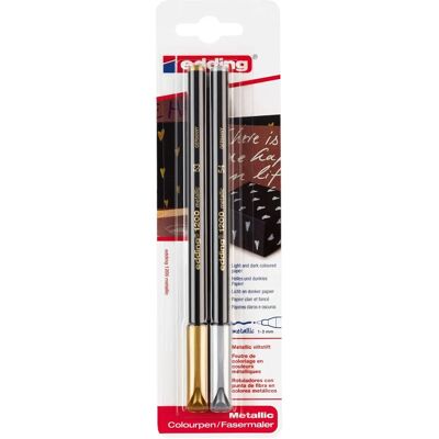 edding 1200 Metallic Marker - Gold, Silber, Rot, OhneFarbe edding 1200 Metallic Marker - Gold, Silber, Rot, OhneFarbe