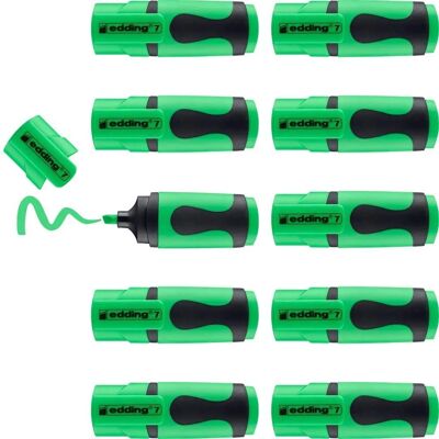 EDding 7 Neon Grün Marker - 10er Pack Keilspitze - Marker Typ EDding 7 Neon Grün Marker - 10er Pack Keilspitze - Marker Typ