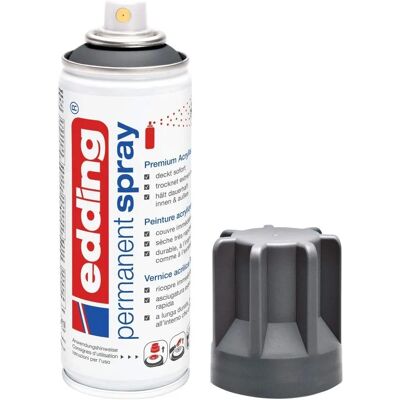 Edding 5200 Peinture Acrylique Anthracite - Spray - 200 ml - Publicité Edding 5200 Peinture Acrylique Anthracite - Spray - 200 ml - Publicité