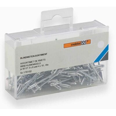Masidef Model 1761500 Nieten Set - Metaal, 100 stuks Masidef Model 1761500 Nieten Set - Metaal, 100 stuks
