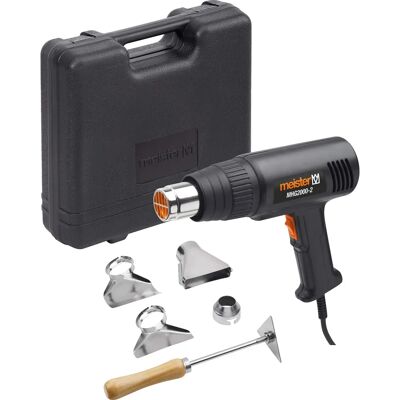 Meister MHG2000-2 - Heißluftgebläse - 2000W, 550°C, 2 Stufen Meister MHG2000-2 - Heißluftgebläse - 2000W, 550°C, 2 Stufen