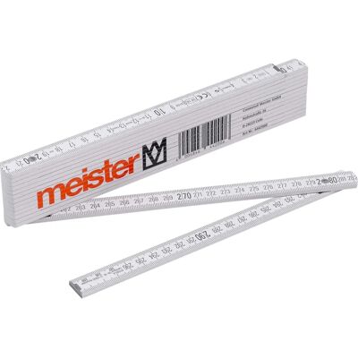 Meister Holzfaltmaßband 3m - Doppelseitige Skala - Hochwertig Meister Holzfaltmaßband 3m - Doppelseitige Skala - Hochwertig