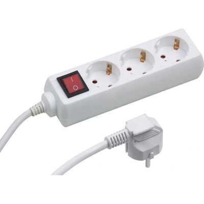 Meister Listwa zasilająca 3m, biały - power strip Meister Listwa zasilająca 3m, biały - power strip