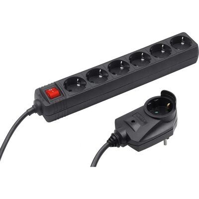 MEISTER - Steckdosenleiste 1 m Schwarz - 7 prises - Power strip - Publicité MEISTER - Steckdosenleiste 1 m Schwarz - 7 prises - Power strip - Publicité