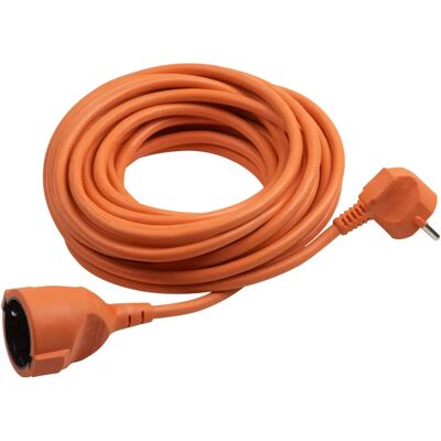 MEISTER Verlengsnoer - 2500cm, Oranje, Kinderslot, Type F MEISTER Verlengsnoer - 2500cm, Oranje, Kinderslot, Type F