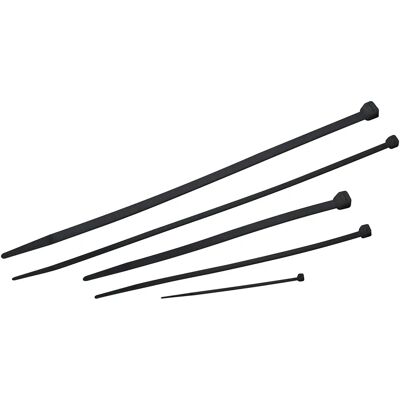Meister Zwarte Kabelbinders - 250 stuks - 100/200/300mm Meister Zwarte Kabelbinders - 250 stuks - 100/200/300mm