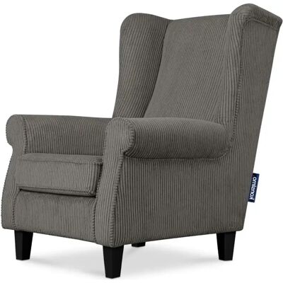 KONSIMO Miles Grauer Ohrensessel - Sessel KONSIMO Miles Grauer Ohrensessel - Sessel