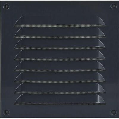 Upmann - 200x200 Al Square - Grau - Belüftungsgitter Upmann - 200x200 Al Square - Grau - Belüftungsgitter