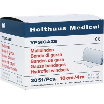 Holthaus Medical GmbH & Co. KG 10 cm x 4 m Weiße Sterile Wundbinde - Medizinisches Verbandmaterial Holthaus Medical GmbH & Co. KG 10 cm x 4 m Weiße Sterile Wundbinde - Medizinisches Verbandmaterial