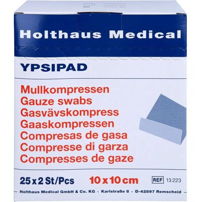 Holthaus Medical GmbH & Co. KG Mullkompressen Ypsipad 10x10 cm steril 8fach - Medizinische Kompresse Holthaus Medical GmbH & Co. KG Mullkompressen Ypsipad 10x10 cm steril 8fach - Medizinische Kompresse