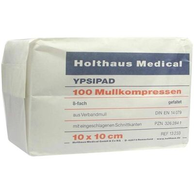 Holthaus Medical Ypsipad 10x10 cm 8-fach unsteril - Verbandmull Holthaus Medical Ypsipad 10x10 cm 8-fach unsteril - Verbandmull