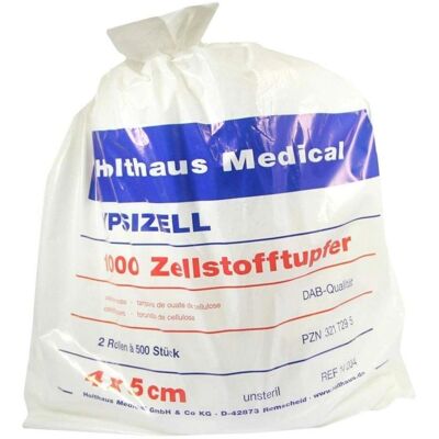 Holthaus Medical GmbH & Co. KG - Ypsizell - 4x5 cm - Zellstoff - Medizinischer Zellstofftupfer Holthaus Medical GmbH & Co. KG - Ypsizell - 4x5 cm - Zellstoff - Medizinischer Zellstofftupfer