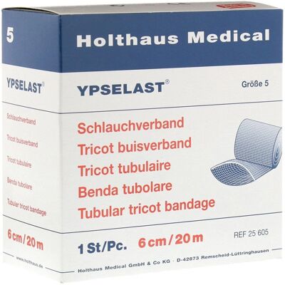 Holthaus Medical Gr.5 20m Weiß Nahtloser Elastischer Schlauchverband - Verbandsmaterial Holthaus Medical Gr.5 20m Weiß Nahtloser Elastischer Schlauchverband - Verbandsmaterial