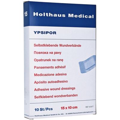 Holthaus Medizinischer Wundverband - Steril, 10x15cm, 10 St Holthaus Medizinischer Wundverband - Steril, 10x15cm, 10 St