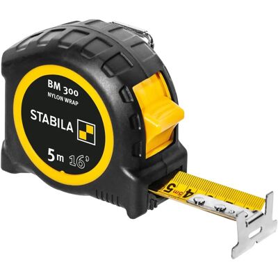 Stabila BM 300 - Wytrzymała miarka 5m/16ft Stabila BM 300 - Wytrzymała miarka 5m/16ft