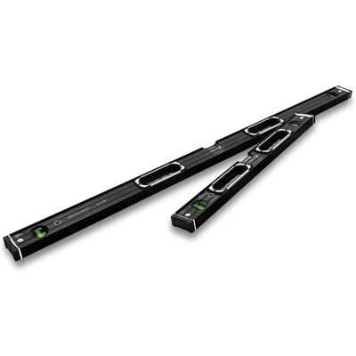 Stabila Dark Shadow Wasserwaagenset - 61/122cm - Präzise Stabila Dark Shadow Wasserwaagenset - 61/122cm - Präzise